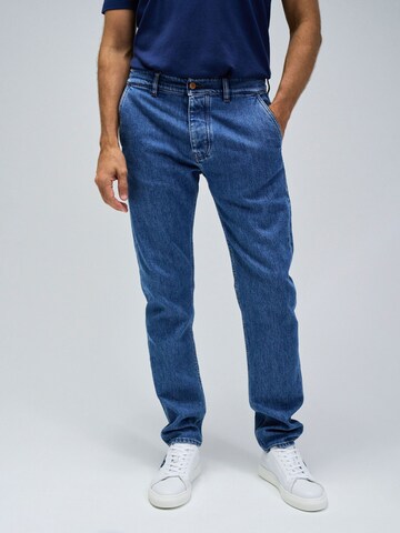 Salsa Jeans Slimfit Jeans in Blauw: voorkant