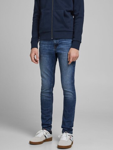 Slimfit Jeans 'Liam' di Jack & Jones Junior in blu: frontale