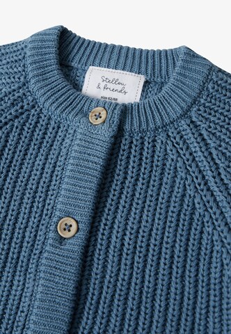 Stellou & Friends Gebreid vest in Blauw