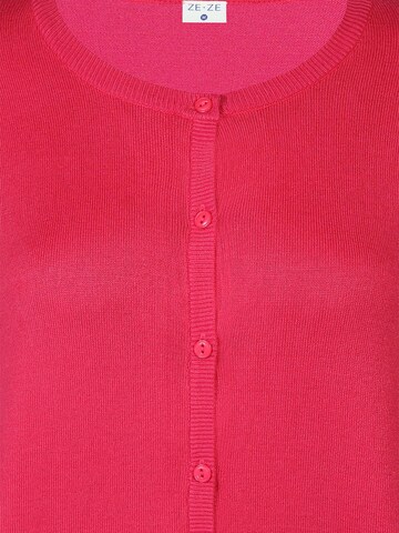 ze-ze Gebreid vest 'Norma 106' in Roze