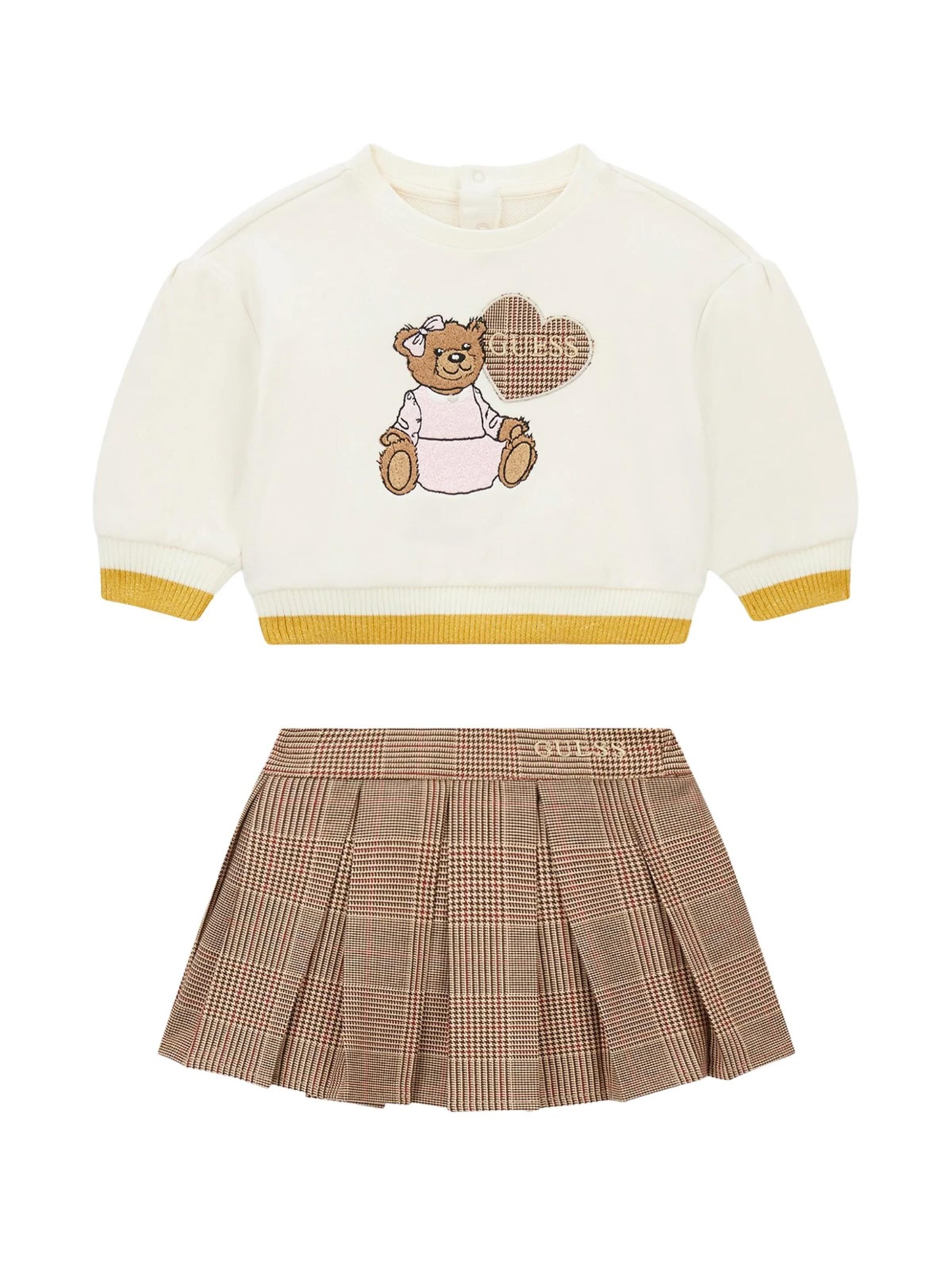 GUESS KIDS Set‌‌‌‌‌‌‌‌‌‌ in Beige: Vorderseite