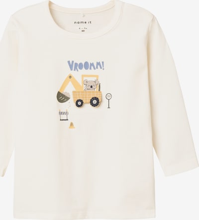 NAME IT T-Shirt 'BEVAN' en crème / bleu fumé / marron, Vue avec produit