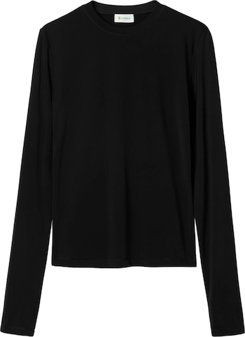 Lilysilk - Camiseta 'Seide Breeze Jersey Sensibles Top' en negro: frente