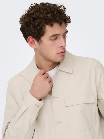 Only & Sons Between-Season Jacket 'ONSGereth' in Grey