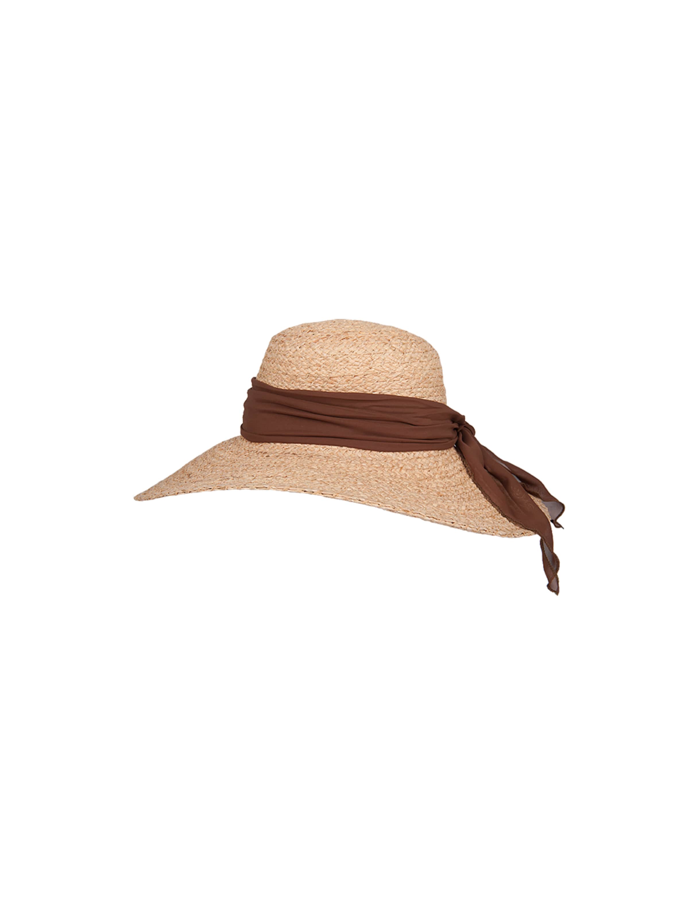 Hatland Hut 'Ocillia Raffia'‌‌‌‌‌‌‌‌‌‌ in Braun: Vorderseite