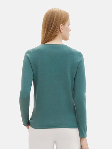 TOM TAILOR Sweater in Green