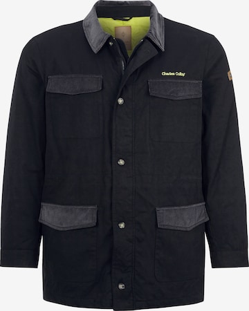 Charles Colby Between-Season Jacket ' Sir Gaudenz ' in Black: front