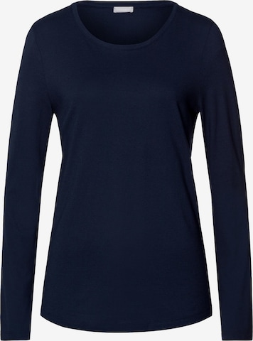 Hanro Schlafshirt 'Sleep & Lounge' in Blau: Vorderseite
