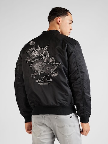 ALPHA INDUSTRIES Přechodná bunda 'Dragon' – černá