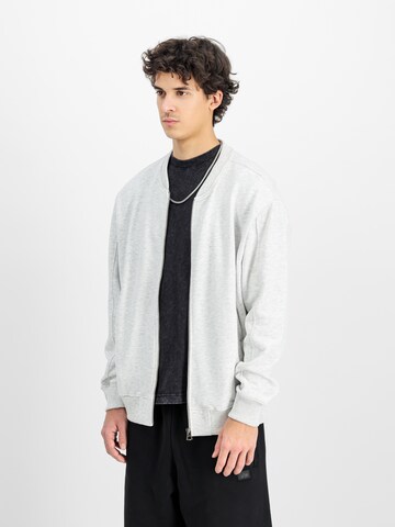 ALPHA INDUSTRIES Демисезонная куртка в Серый: спереди