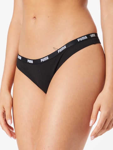 PUMA Thong in Black: front