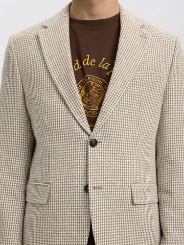 SELECTED Regular Fit Jakke i brun