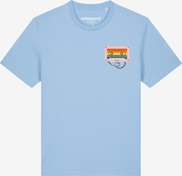 Watapparel Shirt 'Rainbow Cassette' in Blue: front