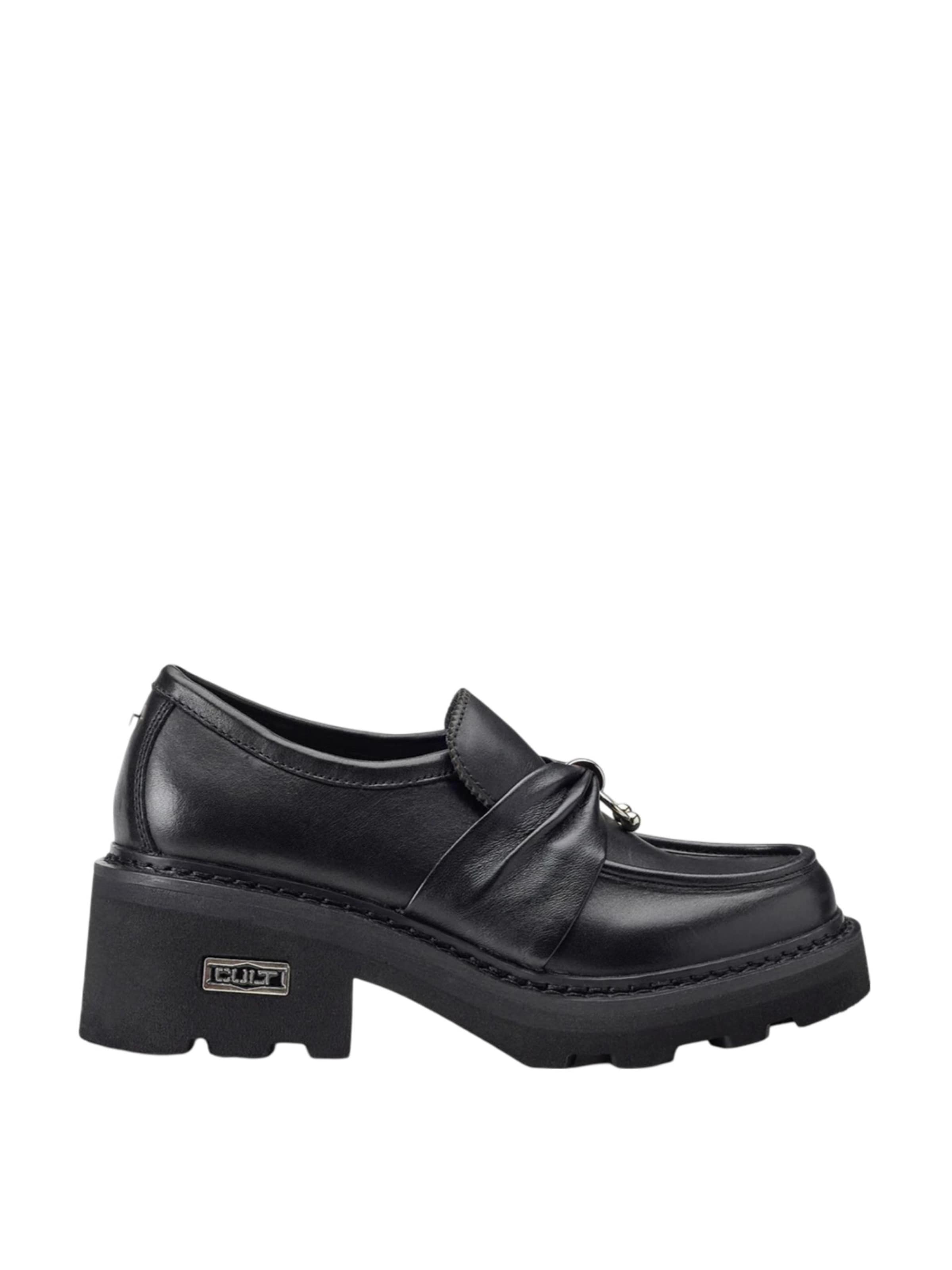 cult Mocassins in Zwart: voorkant