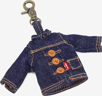 LEVI'S ® Breloczek do kluczy 'LEVI'S® MINI TRUCKER CHARM OCEAN INDIGO WASH' w kolorze niebieski: przód