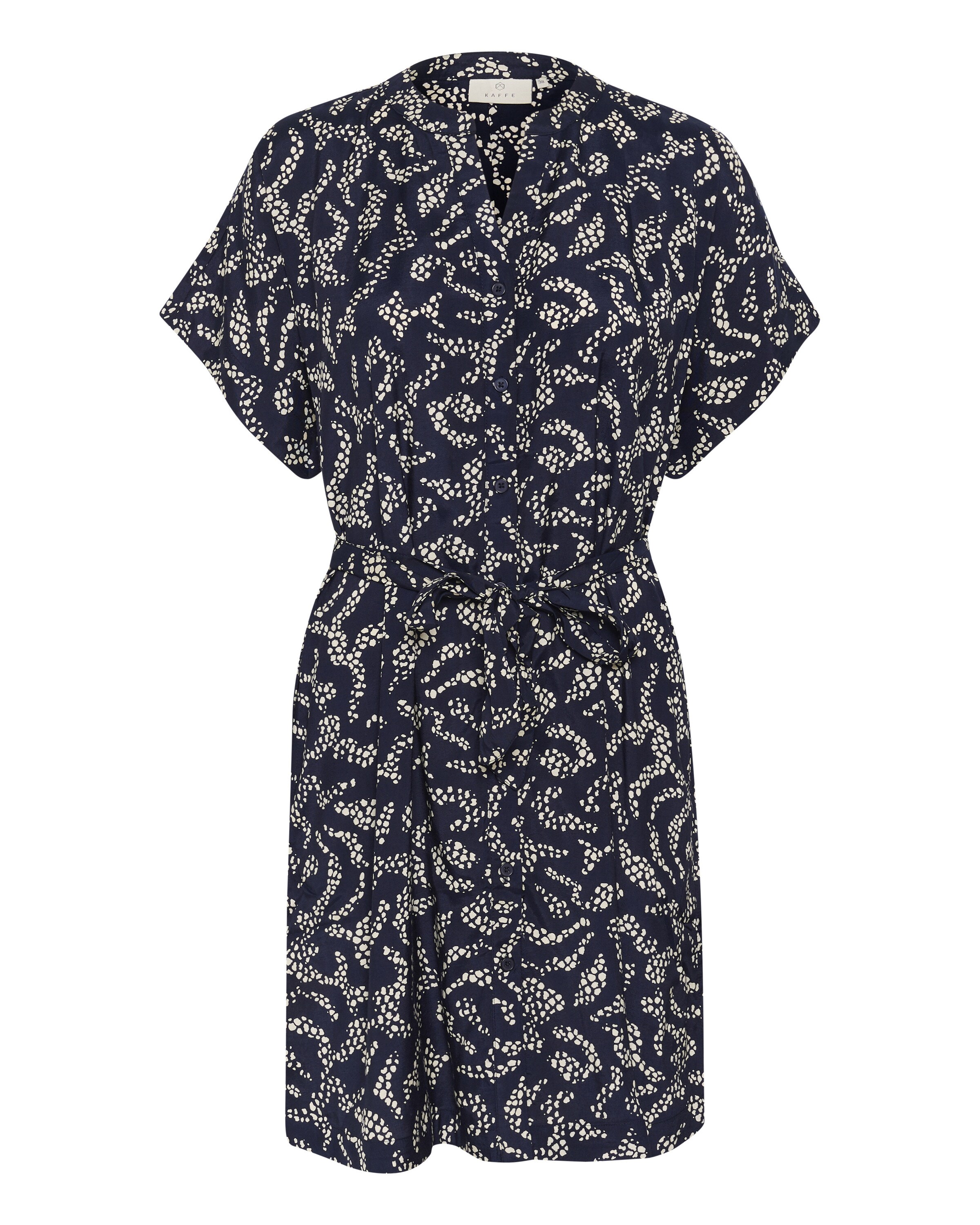 Kaffe Kleid 'Barton' in beige / navy, Produktansicht