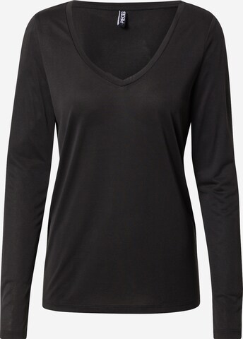 T-shirt 'Kamala' PIECES en noir : devant