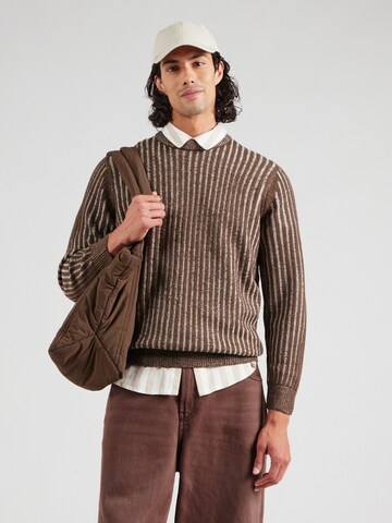 Pull-over 'ONSMICHAEL' Only & Sons en marron : devant
