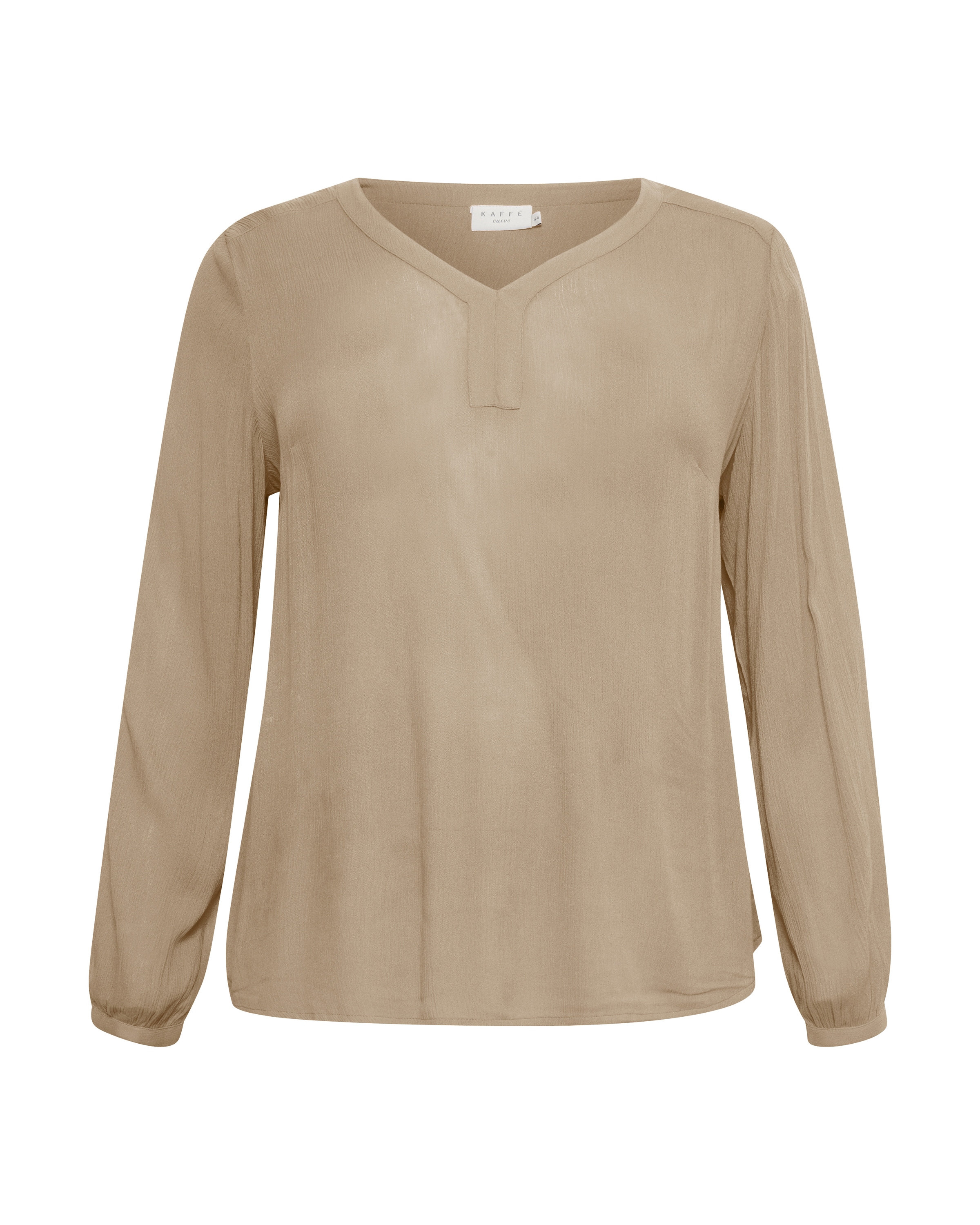 KAFFE CURVE Μπλούζα 'Ami' σε μπεζ: μπροστά