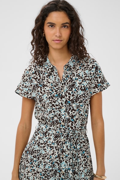 SOAKED IN LUXURY Shirt dress 'Arjana' in Chamois / Black / White, Item view