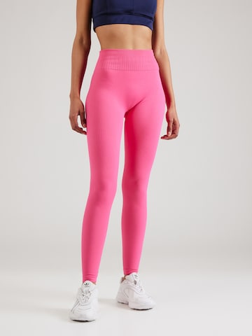 ONLY PLAY Skinny Fit Спортен панталон 'ONPFRION' в розово: отпред