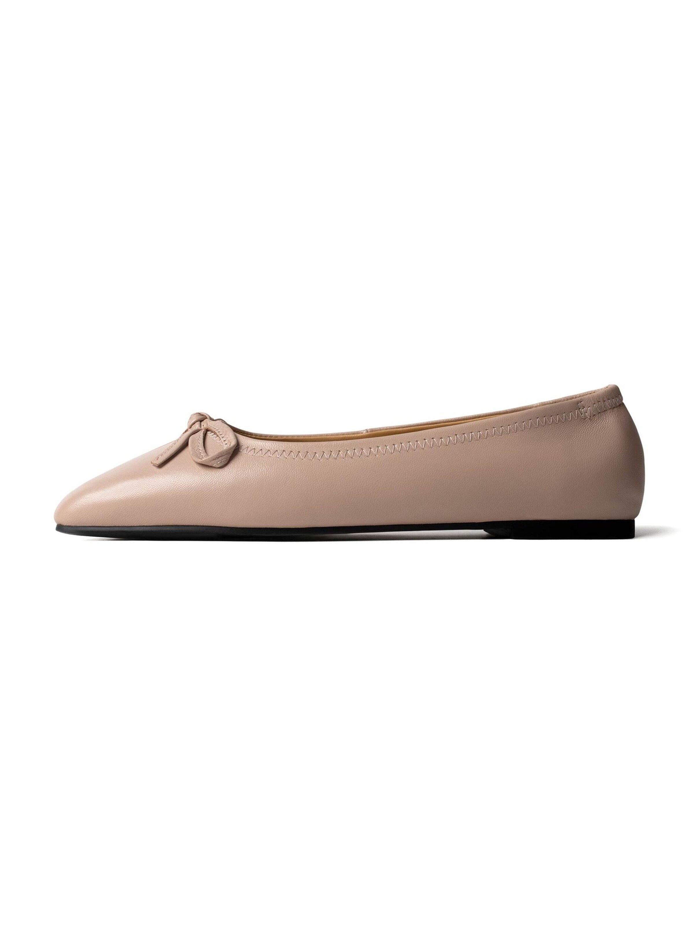 L37 HANDMADE SHOES - Bailarina 'GOLDEN HOURS WE HAD' en rosa: frente