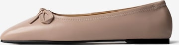 L37 HANDMADE SHOES - Bailarina 'GOLDEN HOURS WE HAD' en rosa: frente