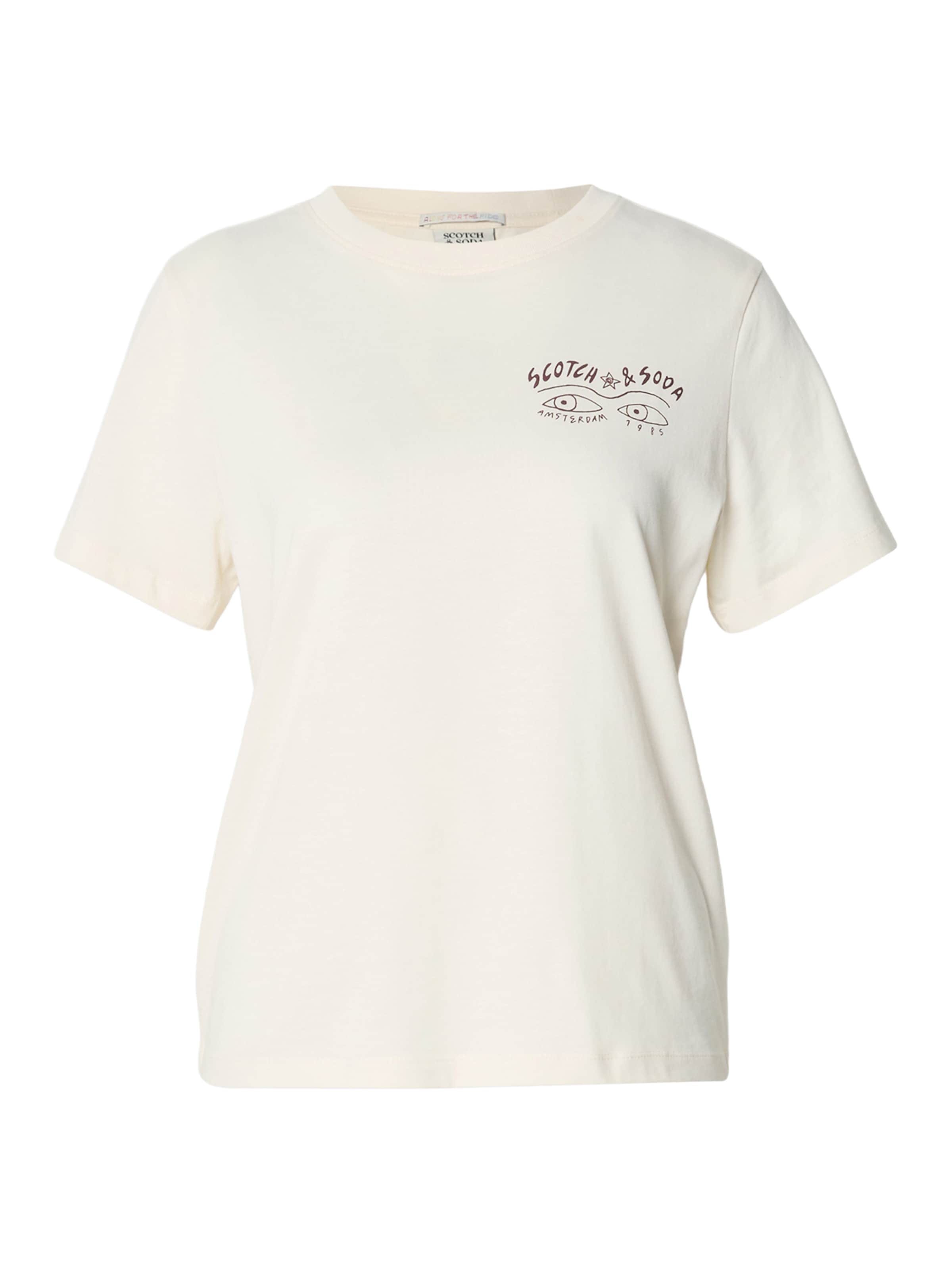 T-shirt SCOTCH & SODA en blanc : devant