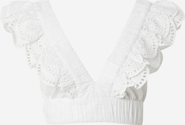 Haut Abercrombie & Fitch en blanc : devant