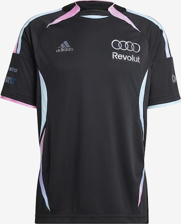 ADIDAS SPORTSWEARTehnička sportska majica 'Audi Revolut' - crna boja: prednji dio