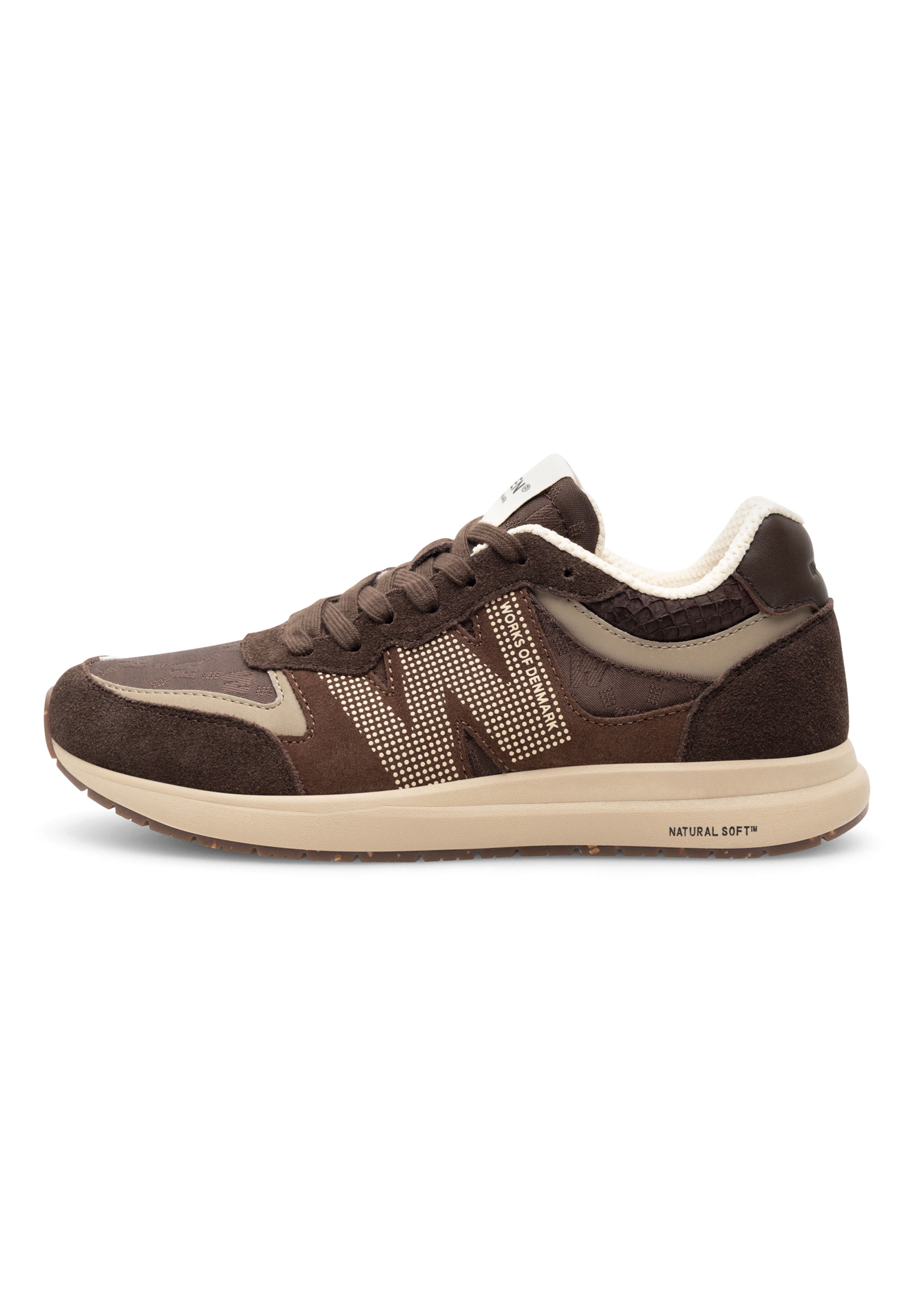 Baskets basses ' Rigmor Heritage ' WODEN en marron : devant