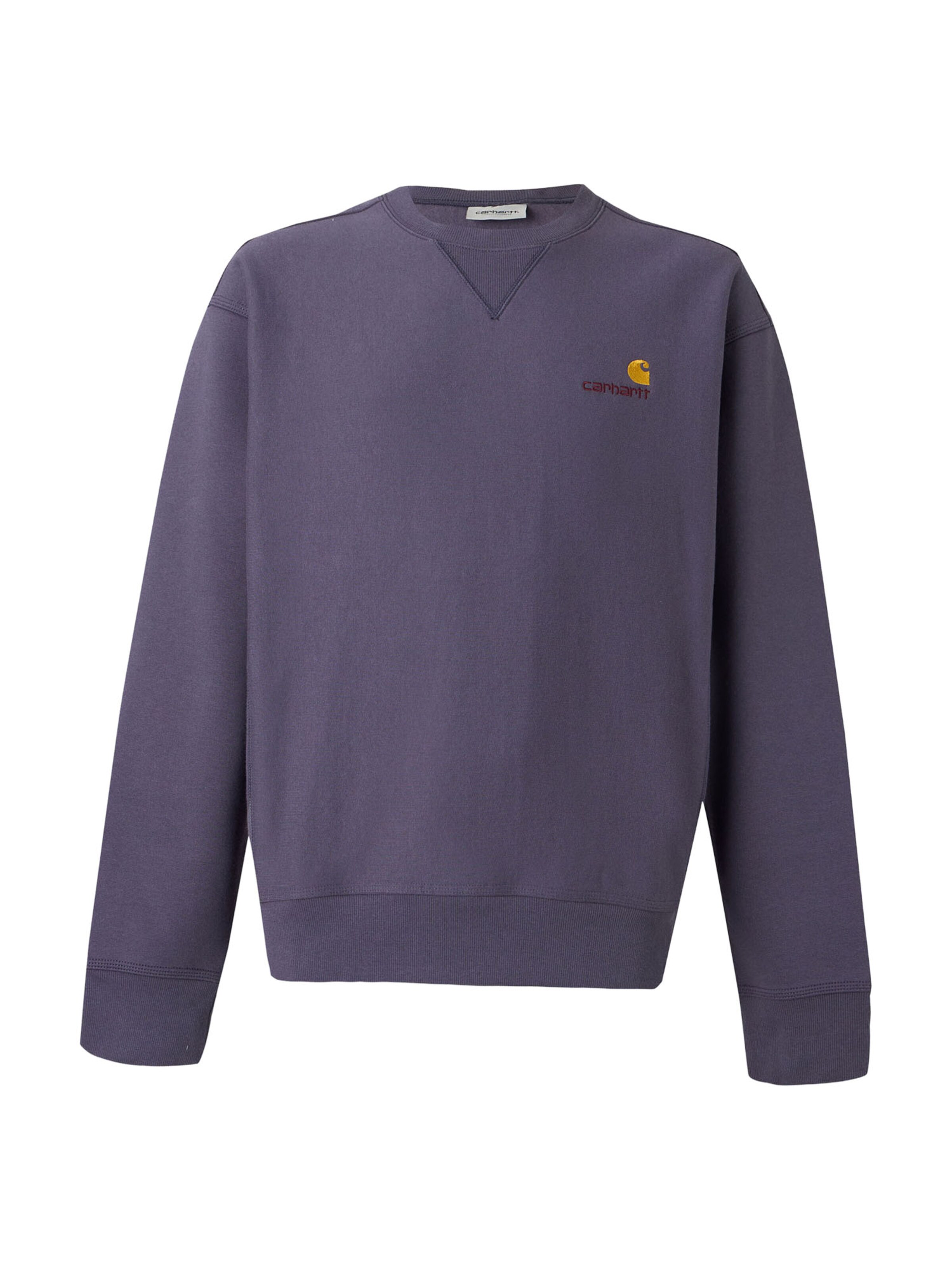 pilka Carhartt WIP Megztinis be užsegimo 'American Script': priekis