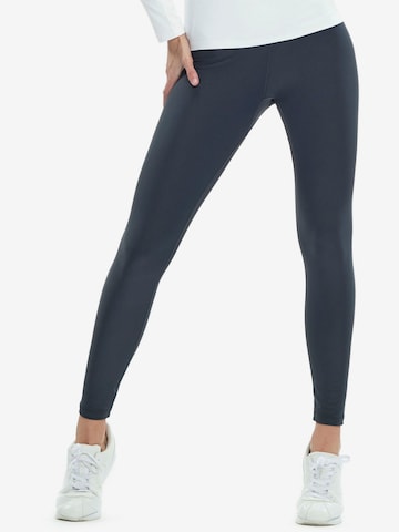 Skinny Pantalon de sport 'AEL112C' Winshape en gris : devant