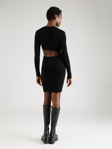 HUGO Knitted dress 'Skelletty' in Black
