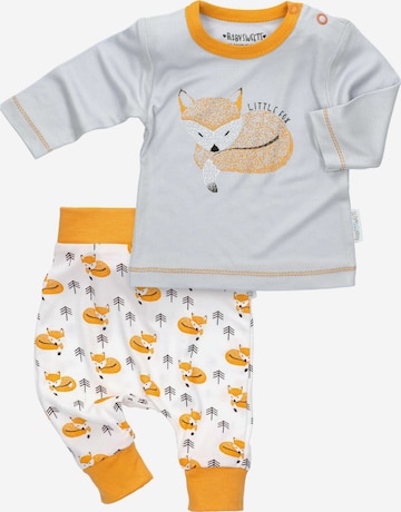 Baby Sweets Set ' Little Fox ' in Grey: front