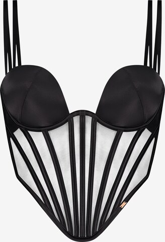 Hunkemöller Corsage in Black: front