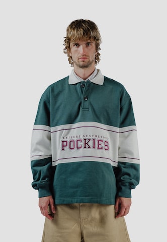 Pockies Sweatshirt in Groen: voorkant