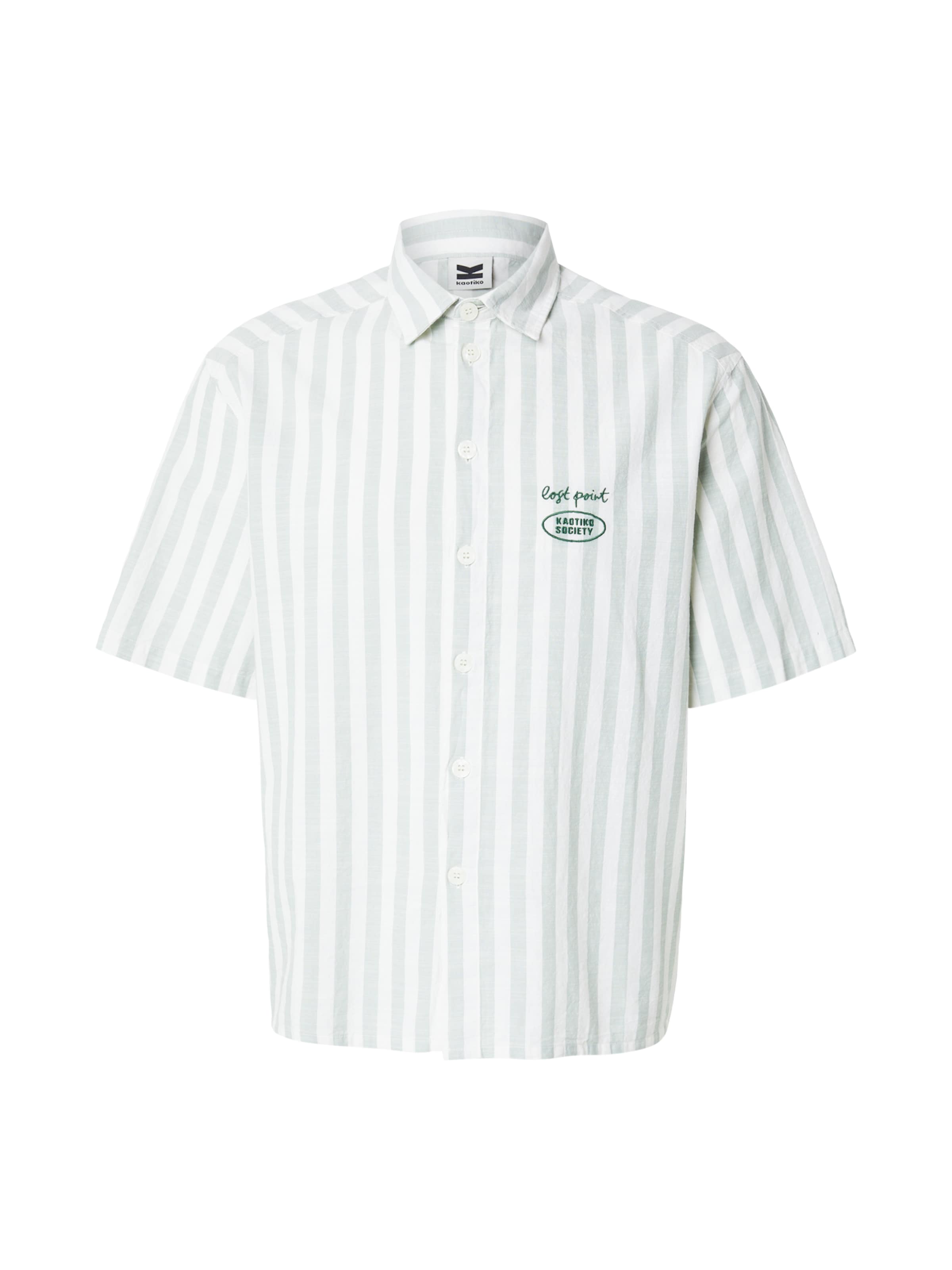 Kaotiko Regular Fit Paita 'BUT FIRST COCKTAILS' värissä vihreä: etupuoli