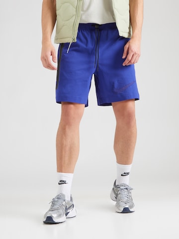 Nike Sportswear Обычный Штаны в Синий: спереди