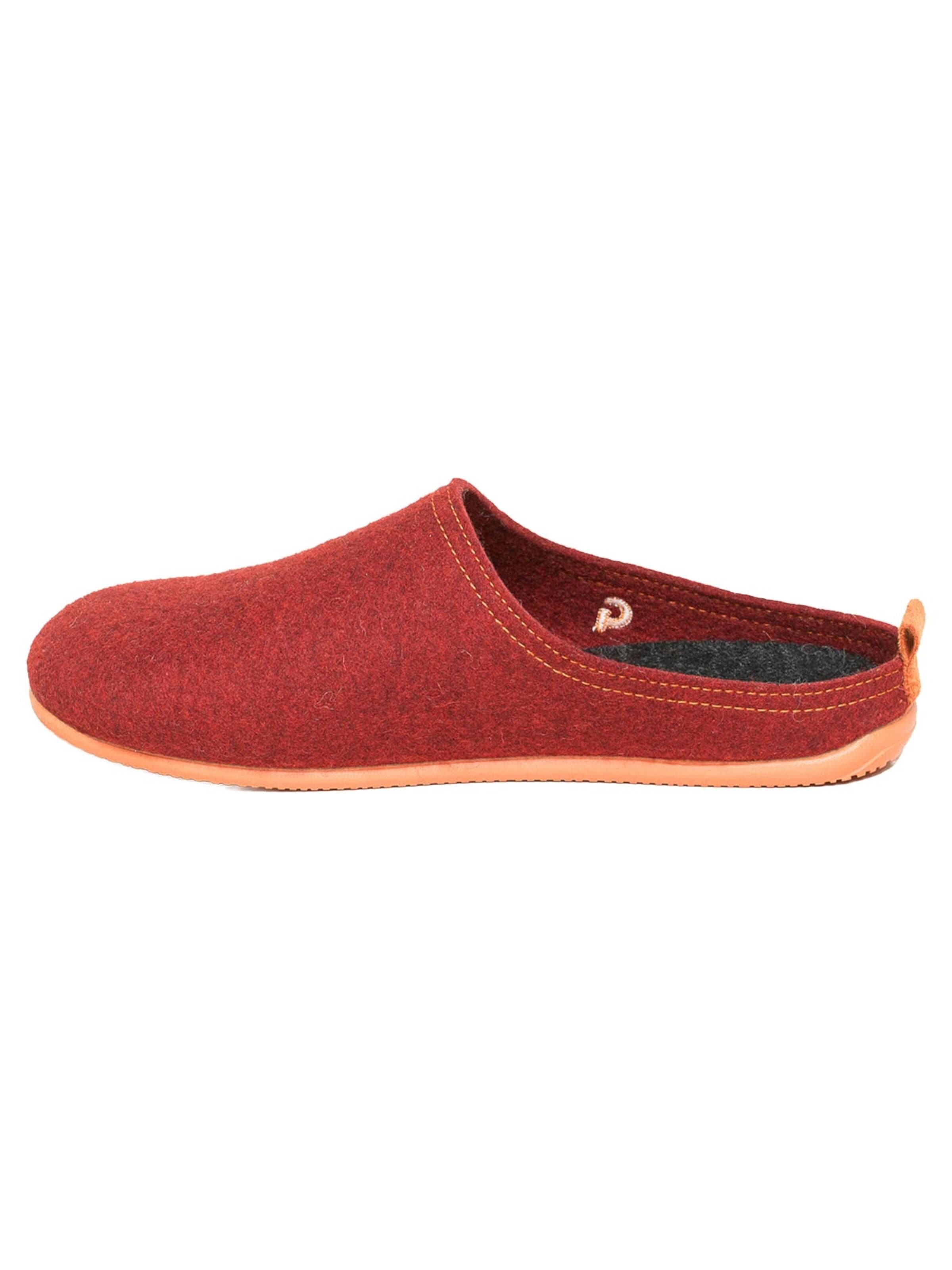 Gottstein Muiltjes 'Wool Slide-In' in Rood