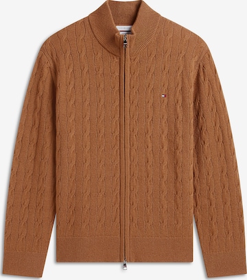TOMMY HILFIGER Strickjacke in Braun: Vorderseite