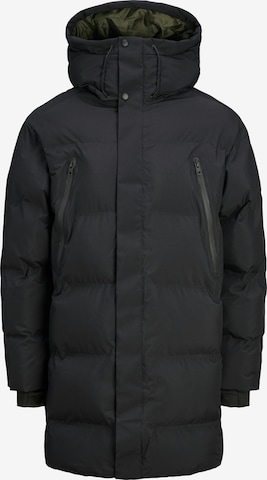 JACK & JONES Зимно яке 'JCOAlpha' в черно: отпред