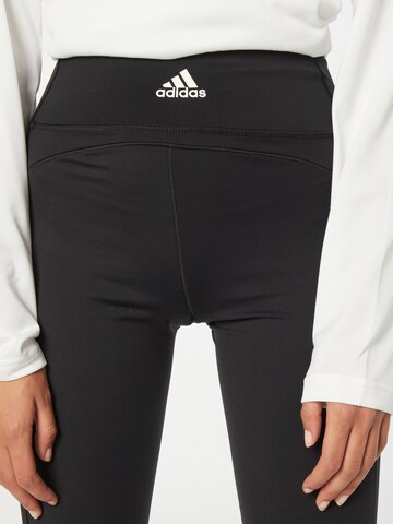 ADIDAS PERFORMANCE Skinny Sporthose in Schwarz