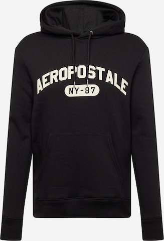 AÉROPOSTALE Sweatshirt in Zwart: voorkant