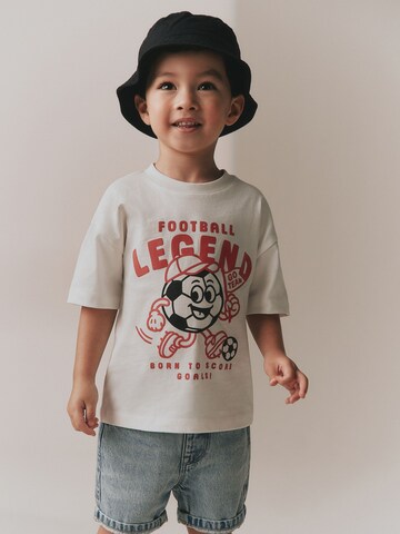 T-Shirt Next en blanc : devant