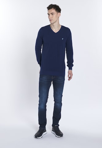 Pull-over ' ROMEO ' DENIM CULTURE en bleu