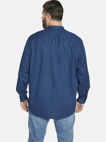 Charles Colby Comfort Fit Hemd ' Earl Alec ' in Blau