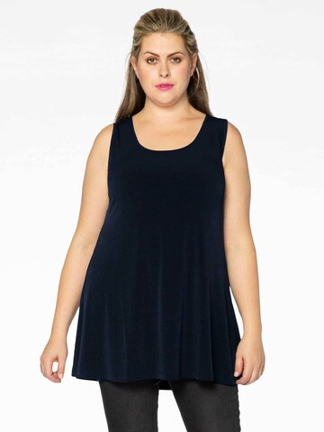 YOEK Top 'DOLCE' in Blauw: voorkant