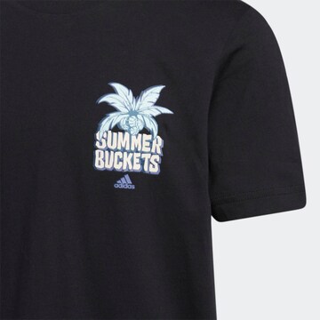 T-Shirt fonctionnel 'Summer Hoops' ADIDAS PERFORMANCE en noir