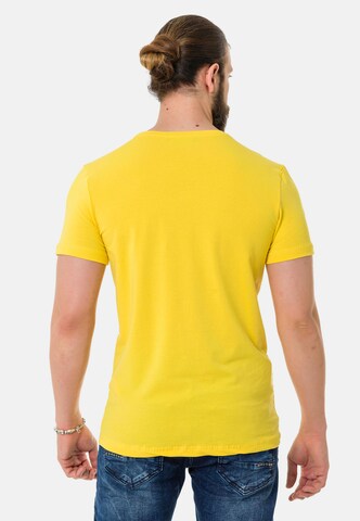 T-Shirt CIPO & BAXX en jaune